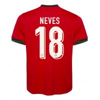 Portugalsko Ruben Neves #18 Domáci futbalový dres ME 2024 Krátky Rukáv